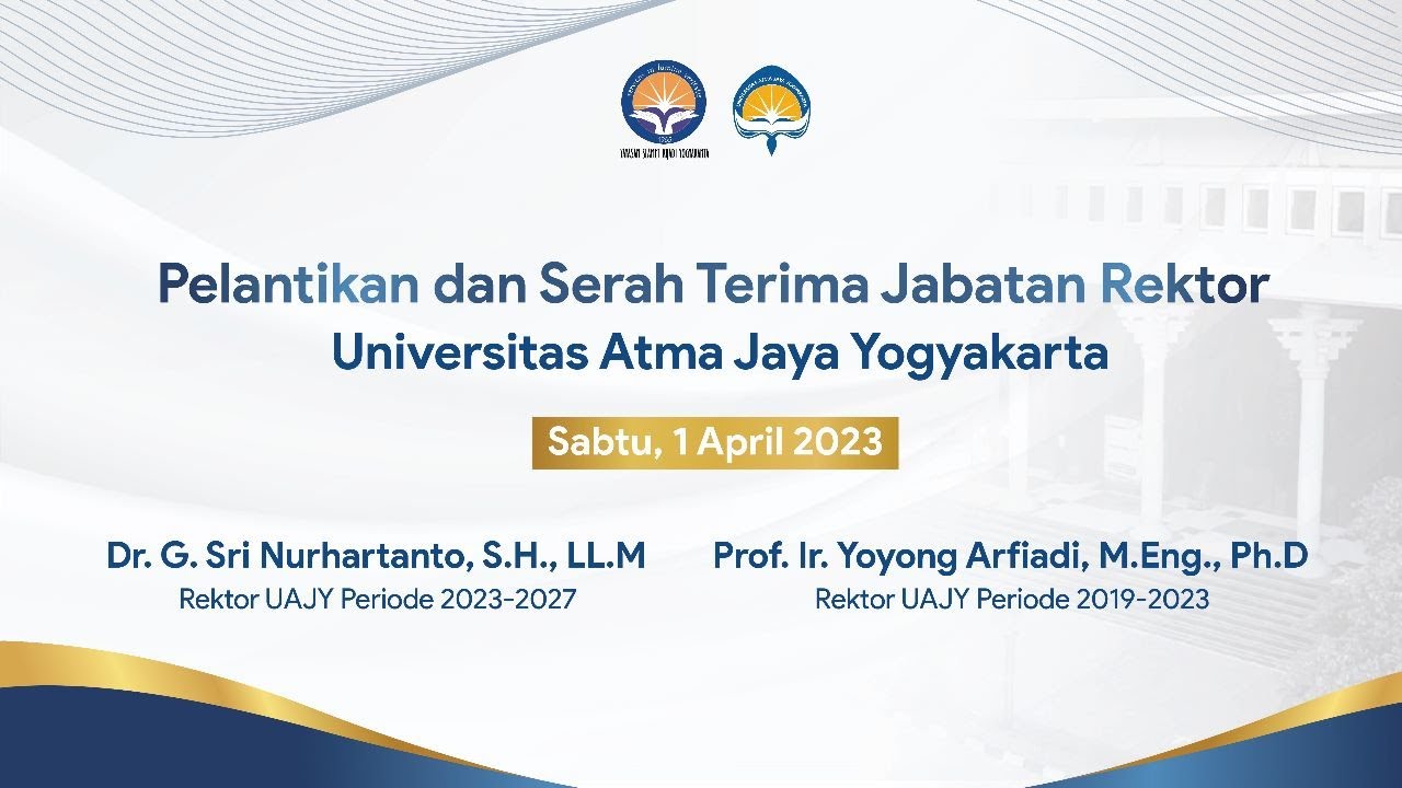 Pelantikan dan Serah Terima Jabatan Rektor UAJY Periode 1 April 2023 Image