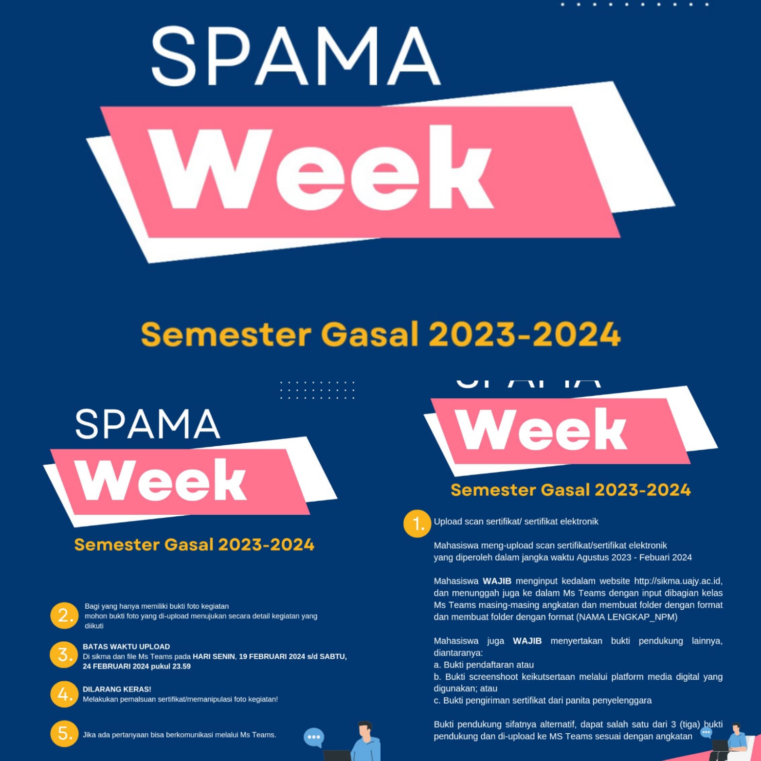 Mari, Rapatkan Barisan untuk SPAMA WEEK Semester Gasal 2023-2024 Image