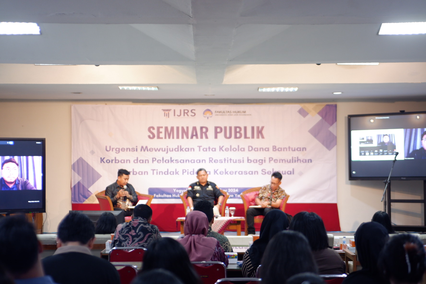 FH UAJY Menyelenggarakan Seminar Publik Dengan Tema Tindak Pidana Kekerasan Seksual Image