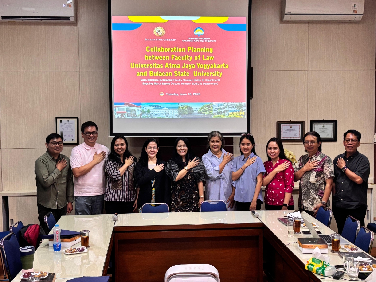 Perencanaan Kolaboratif antara Fakultas Hukum Universitas Atma Jaya Yogyakarta dan Bulacan State University Philippines Image