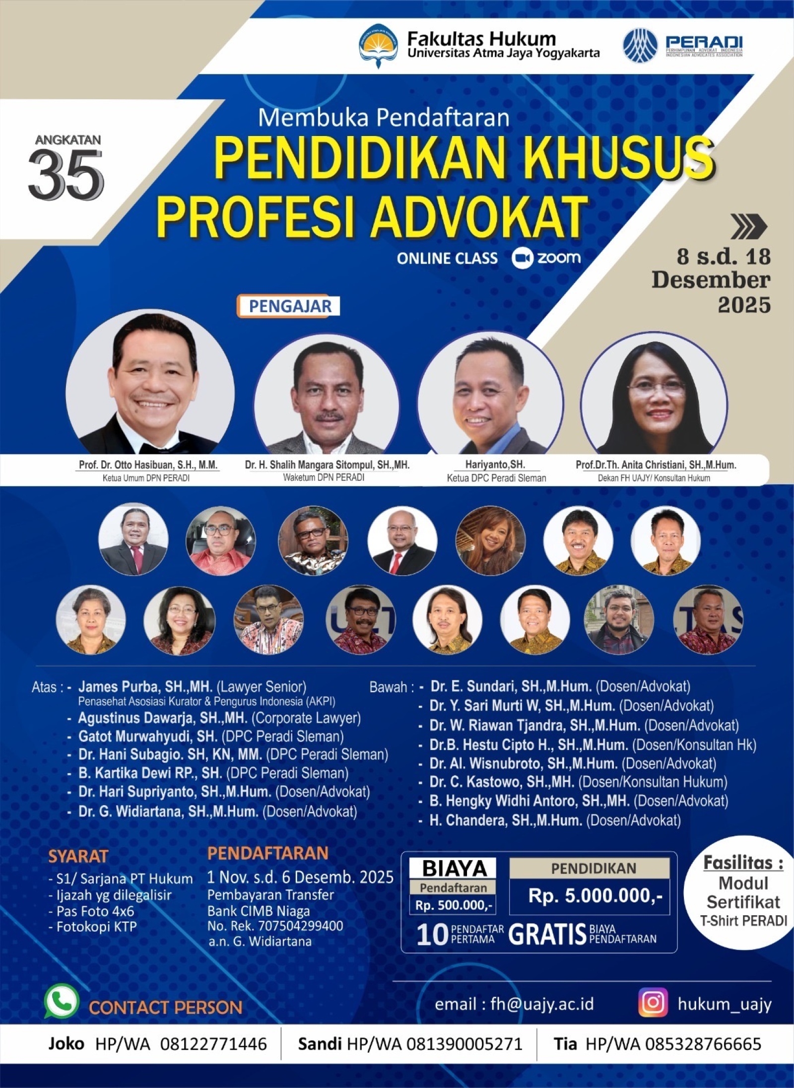 Pendidikan Khusus Profesi Advokat Kembali Dibuka! Image